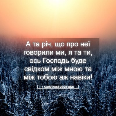 Picture 05 - 1 Самуїлова 20:23 UKR - А та річ, що про неї - Bible Verse Picture