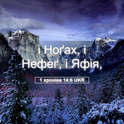 Picture 05 - 1 хроніки 14:6 UKR - і Ноґах, і Нефеґ, і - Bible Verse Picture