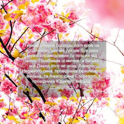 Picture 05 - 1 царів 2:32 UKR - І нехай оберне Господь - Bible Verse Picture