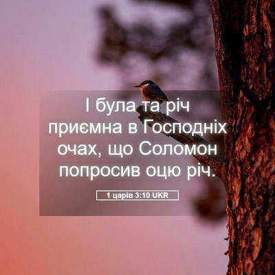 Picture 05 - 1 царів 3:10 UKR - І була та річ приємна в - Bible Verse Picture