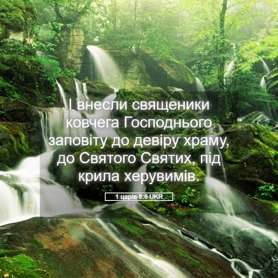 Picture 05 - 1 царів 8:6 UKR - І внесли священики ковчега - Bible Verse Picture
