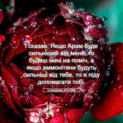 Picture 05 - 2 Самуїлова 10:11 UKR - і сказав: Якщо Арам буде - Bible Verse Picture