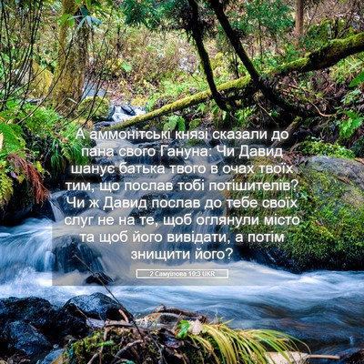 Picture 05 - 2 Самуїлова 10:3 UKR - А аммонітські князі - Bible Verse Picture
