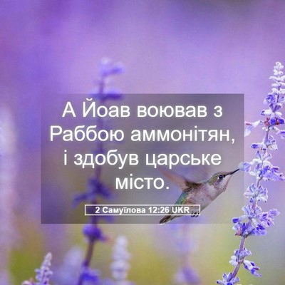 Picture 05 - 2 Самуїлова 12:26 UKR - А Йоав воював з Раббою - Bible Verse Picture