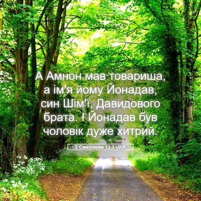 Picture 05 - 2 Самуїлова 13:3 UKR - А Амнон мав товариша, а ім'я - Bible Verse Picture