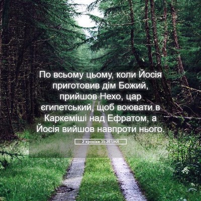 Picture 05 - 2 хроніки 35:20 UKR - По всьому цьому, коли Йосія - Bible Verse Picture