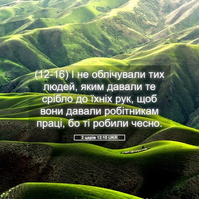 Picture 05 - 2 царів 12:15 UKR - (12-16) І не облічували тих - Bible Verse Picture