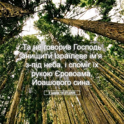 Picture 05 - 2 царів 14:27 UKR - Та не говорив Господь - Bible Verse Picture