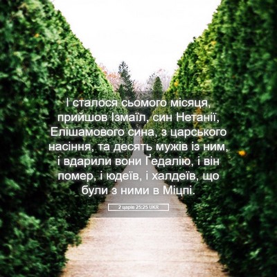 Picture 05 - 2 царів 25:25 UKR - І сталося сьомого місяця, - Bible Verse Picture