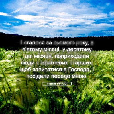 Picture 05 - Єзекіїль 20:1 UKR - І сталося за сьомого року, - Bible Verse Picture