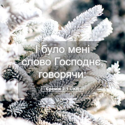 Picture 05 - Єремія 2:1 UKR - І було мені слово Господнє, - Bible Verse Picture
