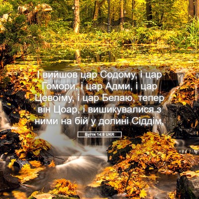 Picture 05 - Буття 14:8 UKR - І вийшов цар Содому, і цар - Bible Verse Picture