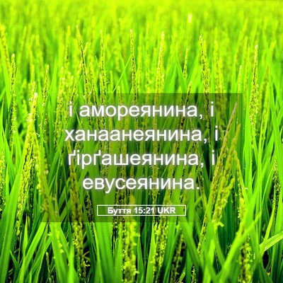 Picture 05 - Буття 15:21 UKR - і амореянина, і - Bible Verse Picture