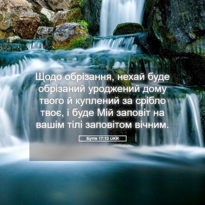 Picture 05 - Буття 17:13 UKR - Щодо обрізання, нехай буде - Bible Verse Picture