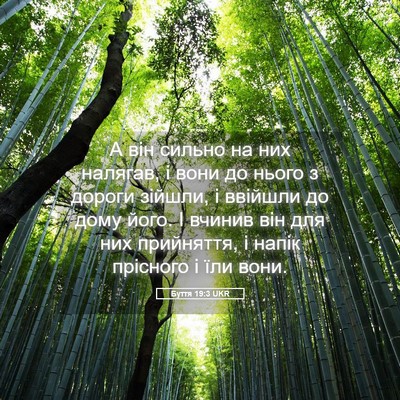 Picture 05 - Буття 19:3 UKR - А він сильно на них - Bible Verse Picture