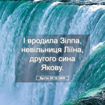 Picture 05 - Буття 30:12 UKR - І вродила Зілпа, - Bible Verse Picture