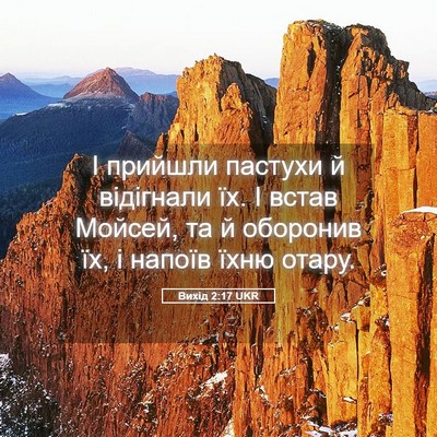 Picture 05 - Вихід 2:17 UKR - І прийшли пастухи й - Bible Verse Picture