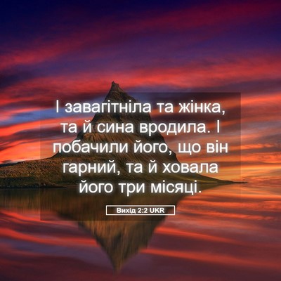 Picture 05 - Вихід 2:2 UKR - І завагітніла та жінка, та - Bible Verse Picture