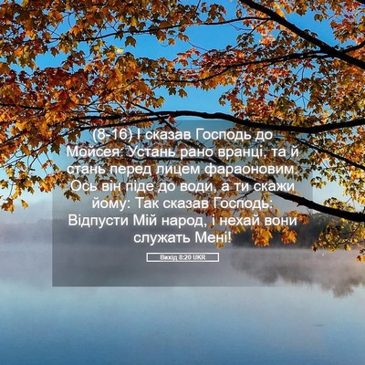 Picture 05 - Вихід 8:20 UKR - (8-16) І сказав Господь до - Bible Verse Picture