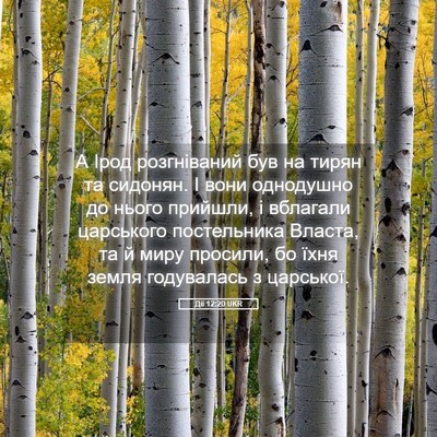 Picture 05 - Дії 12:20 UKR - А Ірод розгніваний був на - Bible Verse Picture