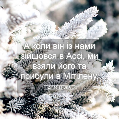 Picture 05 - Дії 20:14 UKR - А коли він із нами зійшовся - Bible Verse Picture