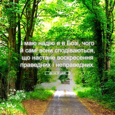 Picture 05 - Дії 24:15 UKR - І маю надію я в Бозі, чого й - Bible Verse Picture