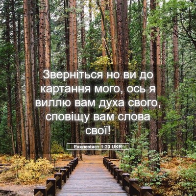 Picture 05 - Екклезіяст 1:23 UKR - Зверніться но ви до - Bible Verse Picture