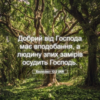 Picture 05 - Екклезіяст 12:2 UKR - Добрий від Господа має - Bible Verse Picture