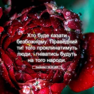 Picture 05 - Екклезіяст 24:24 UKR - Хто буде казати - Bible Verse Picture