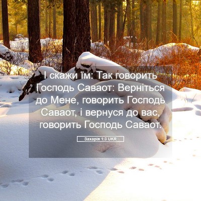 Picture 05 - Захарія 1:3 UKR - І скажи їм: Так говорить - Bible Verse Picture