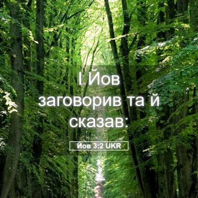 Picture 05 - Йов 3:2 UKR - І Йов заговорив та й - Bible Verse Picture