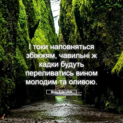 Picture 05 - Йоїл 2:24 UKR - І токи наповняться - Bible Verse Picture