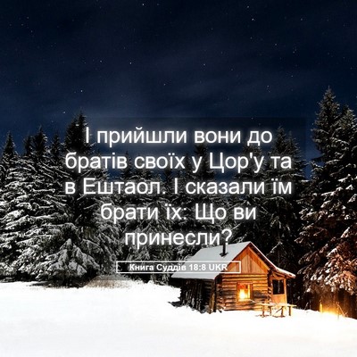 Picture 05 - Книга Суддів 18:8 UKR - І прийшли вони до братів - Bible Verse Picture
