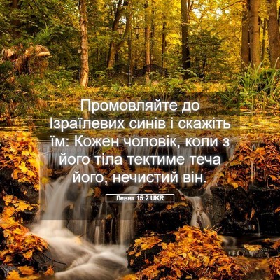 Picture 05 - Левит 15:2 UKR - Промовляйте до Ізраїлевих - Bible Verse Picture