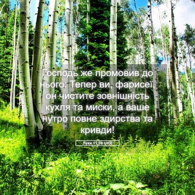 Picture 05 - Луки 11:39 UKR - Господь же промовив до - Bible Verse Picture