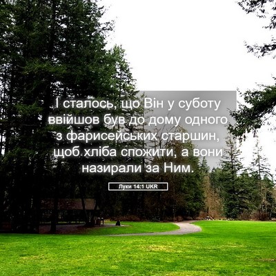 Picture 05 - Луки 14:1 UKR - І сталось, що Він у суботу - Bible Verse Picture