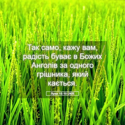 Picture 05 - Луки 15:10 UKR - Так само, кажу вам, радість - Bible Verse Picture