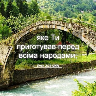 Picture 05 - Луки 2:31 UKR - яке Ти приготував перед - Bible Verse Picture