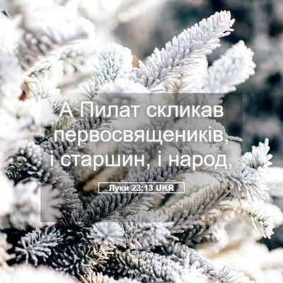 Picture 05 - Луки 23:13 UKR - А Пилат скликав - Bible Verse Picture