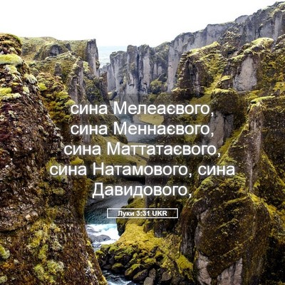 Picture 05 - Луки 3:31 UKR - сина Мелеаєвого, сина - Bible Verse Picture
