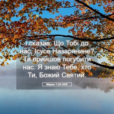 Picture 05 - Марка 1:24 UKR - і сказав: Що Тобі до нас, - Bible Verse Picture