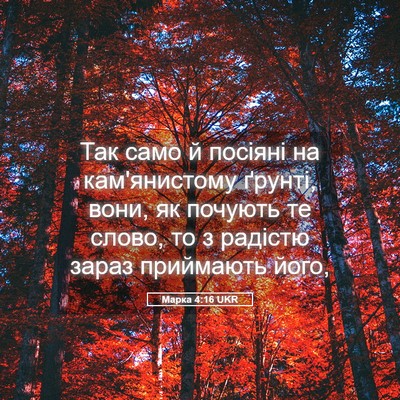 Picture 05 - Марка 4:16 UKR - Так само й посіяні на - Bible Verse Picture