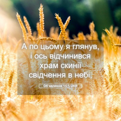 Picture 05 - Об'явлення 15:5 UKR - А по цьому я глянув, і ось - Bible Verse Picture