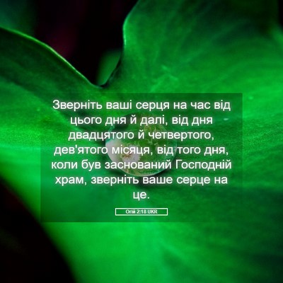 Picture 05 - Огій 2:18 UKR - Зверніть ваші серця на час - Bible Verse Picture