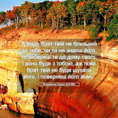 Picture 05 - Повторення Закону 22:2 UKR - А якщо брат твій не - Bible Verse Picture