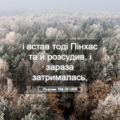 Picture 05 - Псалми 106:30 UKR - і встав тоді Пінхас та й - Bible Verse Picture