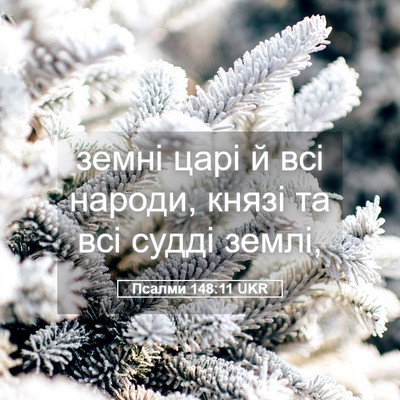Picture 05 - Псалми 148:11 UKR - земні царі й всі народи, - Bible Verse Picture