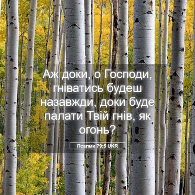Picture 05 - Псалми 79:5 UKR - Аж доки, о Господи, - Bible Verse Picture