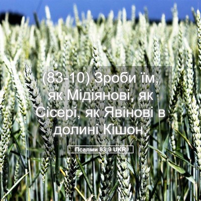 Picture 05 - Псалми 83:9 UKR - (83-10) Зроби їм, як Мідіянові, - Bible Verse Picture