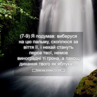 Picture 05 - Пісня над піснями 7:8 UKR - (7-9) Я подумав: виберуся на - Bible Verse Picture